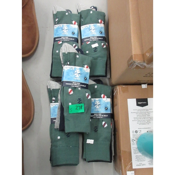 5 New 4 Packs of Men's New Izod Dress Socks