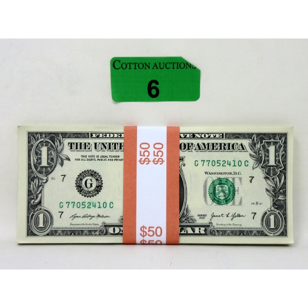 50 x $1 USD Uncirculated Bundle 