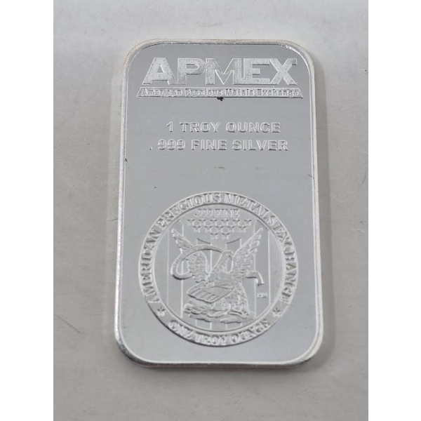 1 Oz .999 Silver APMEX USA Bar