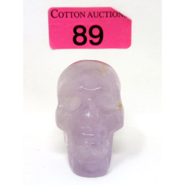 716 Carat Hand Carved Amethyst Gemstone Skull