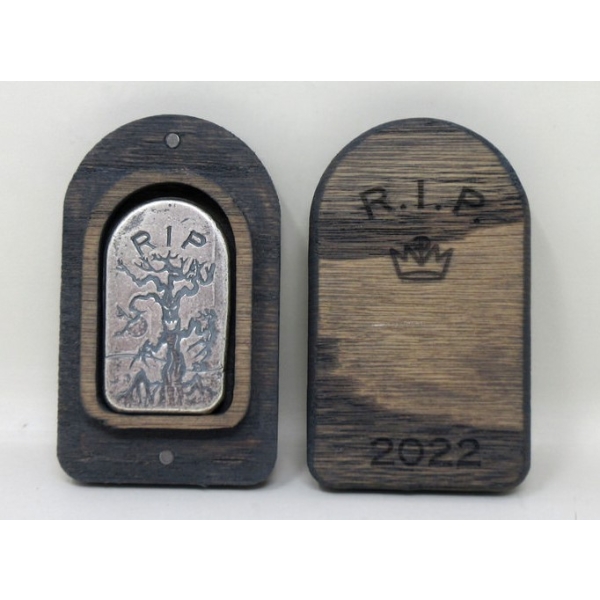 Limited Edition 2 Oz .999 Silver 2022 Tombstone Bar 