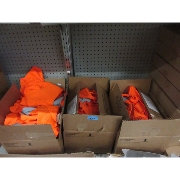 3 Boxes of Preowned Safety Vests 
