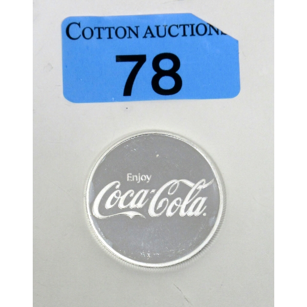 1 Oz .999 Silver Coca Cola Round 