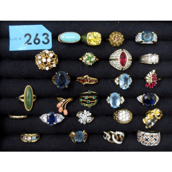 25 High Quality Fashion Rings with Ring Box