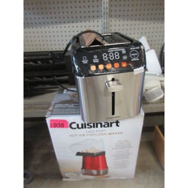 Chefman 2-Slice Toaster & Cuisinart Popcorn Maker
