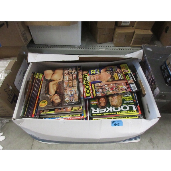 Large Box of Assorted Adult Magazines 