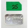 Image 1 : 1 Oz .999+ Silver OPM Bar 