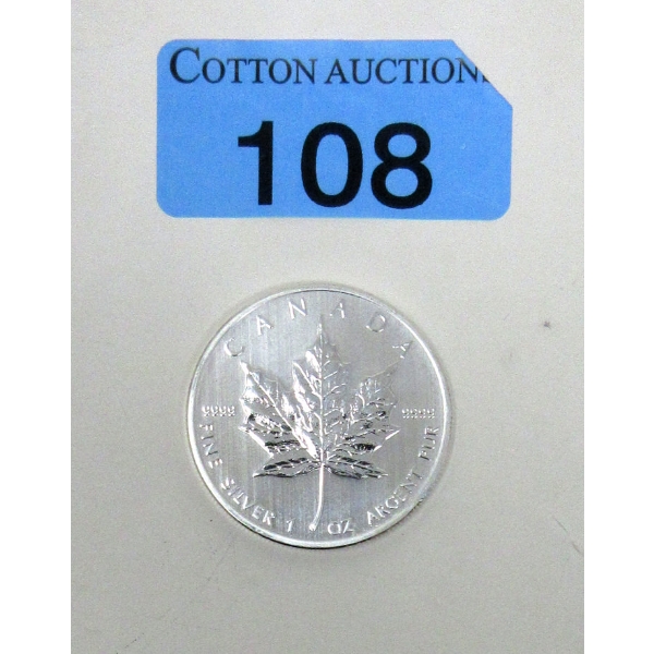 1 Oz .9999 Silver 2013 Maple Leaf Coin 