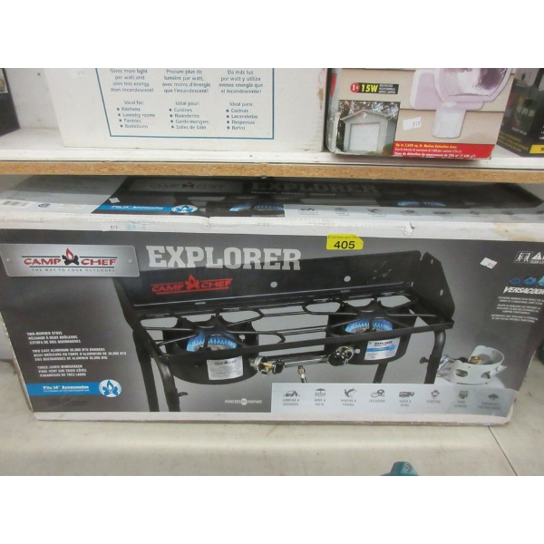 Camp Chef Explorer 2-Burner Propane Stove in Box