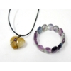 Image 1 : Polished Quartz Bracelet and Citrine & Amethyst Necklace 