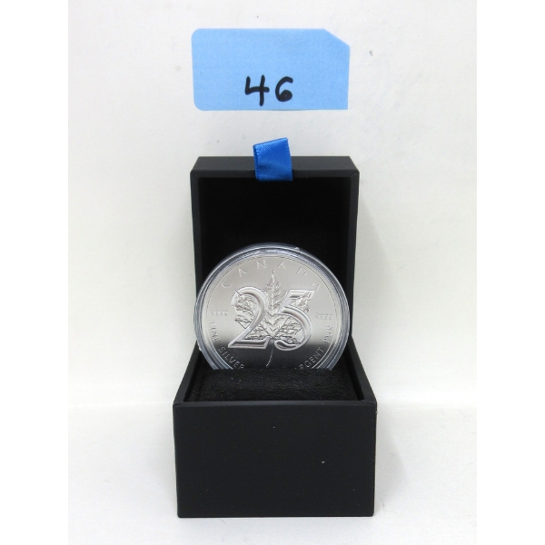 1 Oz .9999 Silver 25th Anniversary RCM Coin 
