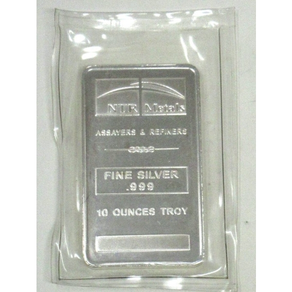 10 Troy Oz. .999 Silver NTR Bullion Bar