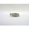 Image 2 : 14KT & 10KT White Gold Ladies Estate Solitaire Ring
