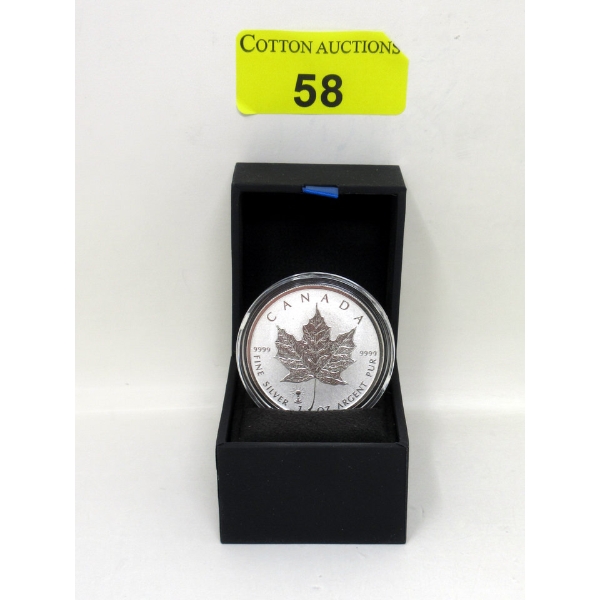 1 Oz .9999 Silver 2018 Maple Leaf Coin 