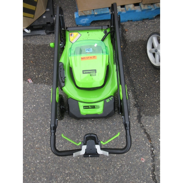 Greenworks Pro 21" Lawn Mower - No Battery