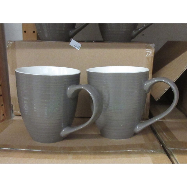 Set of 4 New Dowan 17 Oz. Ceramic Coffee Mugs