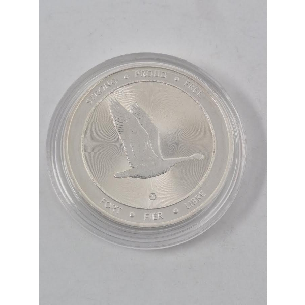 1 Oz .9999 Silver 2017 Canada Goose Round