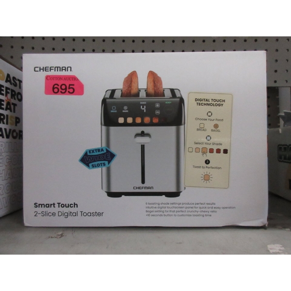 Chefman Smart Touch 2-Slice Digital Toaster