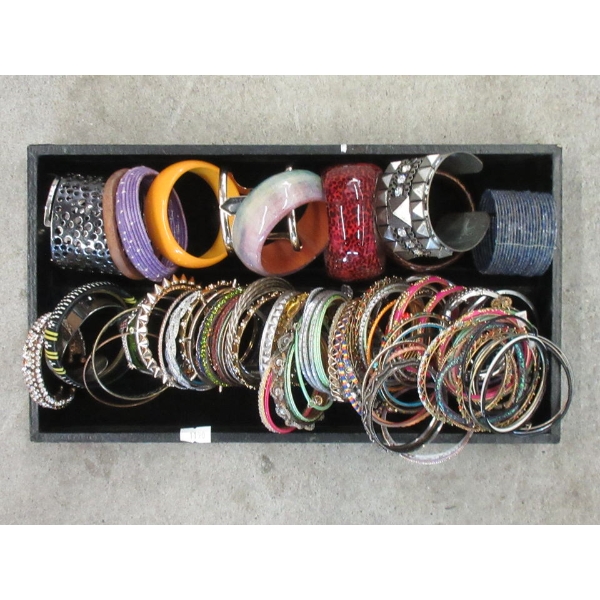 60+ Assorted Bangle Bracelets - Preowned