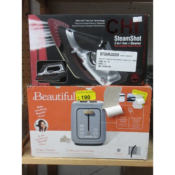 Drew Beautiful Toaster & Chi SteamShot Iron