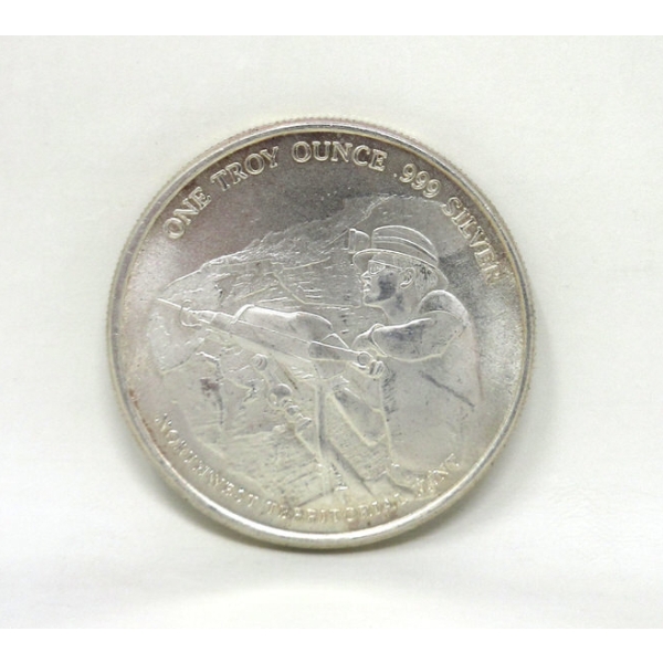 1 Oz .999 Silver Miner NWTM Round 