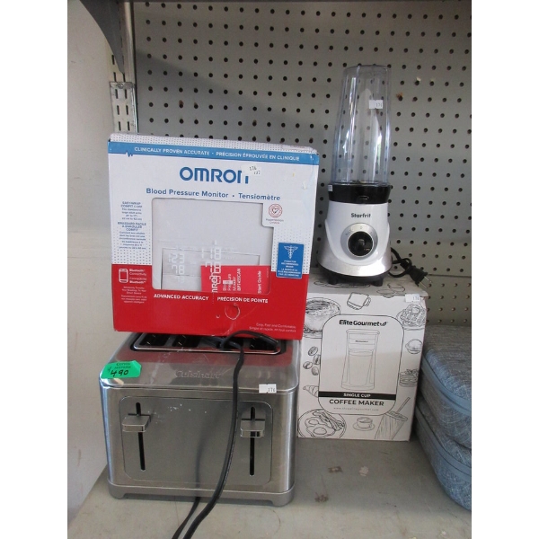 Blood Pressure Monitor & 3 Small Kitchen Appliances