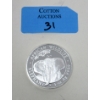 Image 1 : 1 Oz .9999 Silver African Wildlife Elephant Coin 