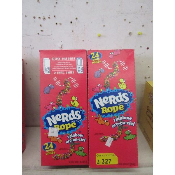 2 Boxes of 24 Nerds Rope Candy