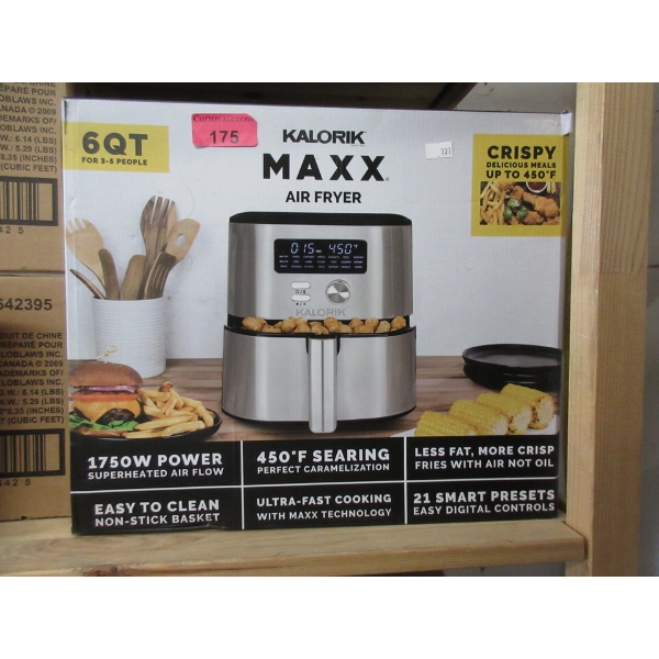 Kalorik Maxx 6 QT Air Fryer - 1750 Watt
