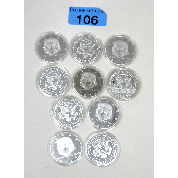 10 x 2024 Donald Trump 45th President Art Rounds 