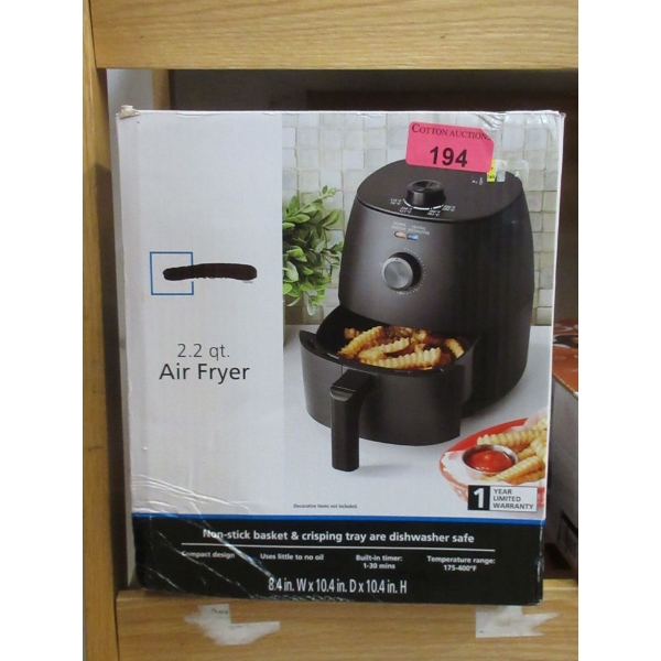 2.2 Quart Air Fryer - Customer Return - As Is