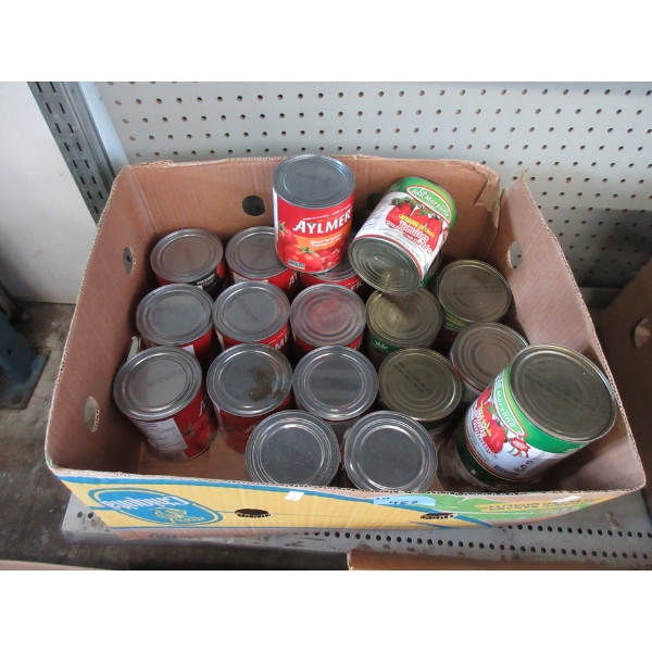 20 Dented Cans of Whole & Diced Tomatoes