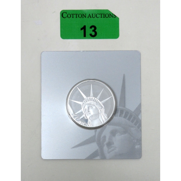 1.5 Oz .999 Silver Certified PAMP Suisse 2018 Liberty Coin 