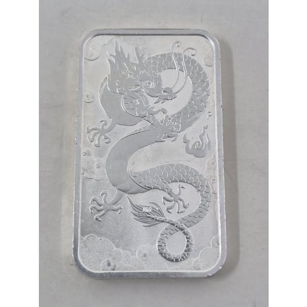 1 Oz .9999 Silver Year of the Dragon Legal Tender Coin 
