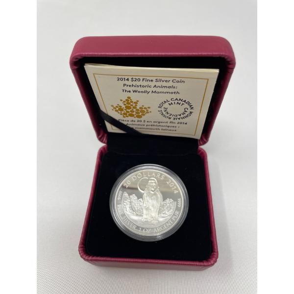 2014 .9999 Silver 1 Oz The Woolly Mammoth Coin 