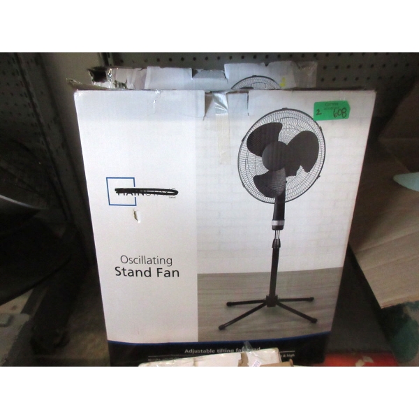 2 Mainstays Oscillating Stand Fans