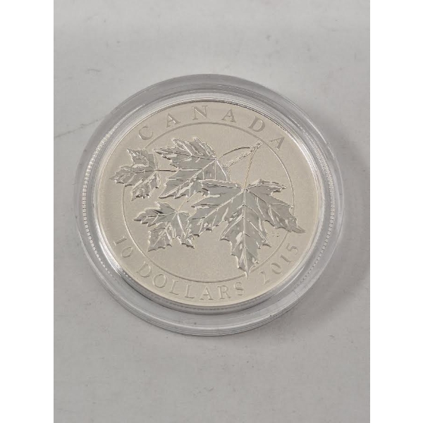 1/2 Oz .9999 Silver 2015 Canada Maple Leaf Coin