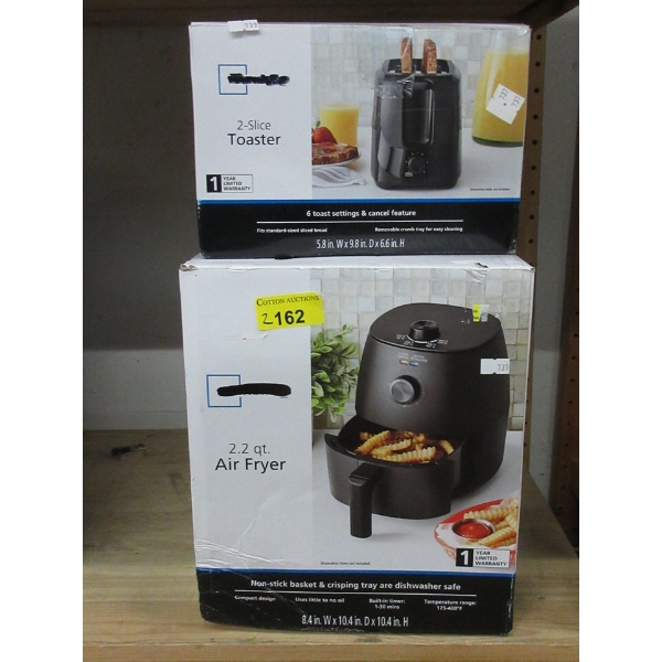 Mainstays 2-Slice Toaster & 2.2 QT Air Fryer