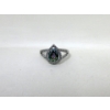 Image 1 : New Sterling Silver Pear Cut Rainbow Topaz Ring