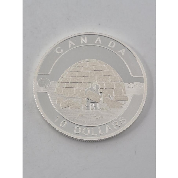 1/2 Oz .9999 Silver 2014 Canada Igloo Coin