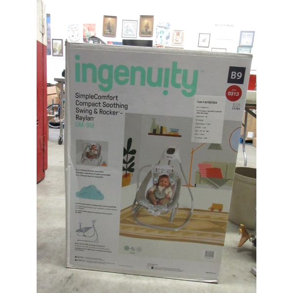 Ingenuity "Raylan" Soothing Swing & Rocker