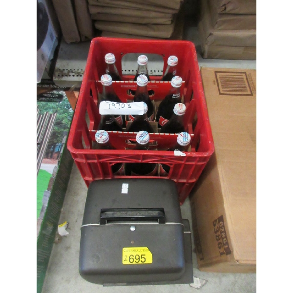 1970's Coke Crate with Bottles & Vintage Projector