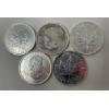 Image 1 : 5 x 1 Oz Canada Maple Leaf .9999 Silver Coins