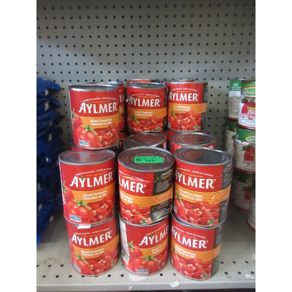 31 Dented Cans of Aylmer Diced Tomatoes