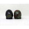 Image 3 : 44 Gram Amazonite Skull & 51 Gram Dragon Blood Jasper Skull