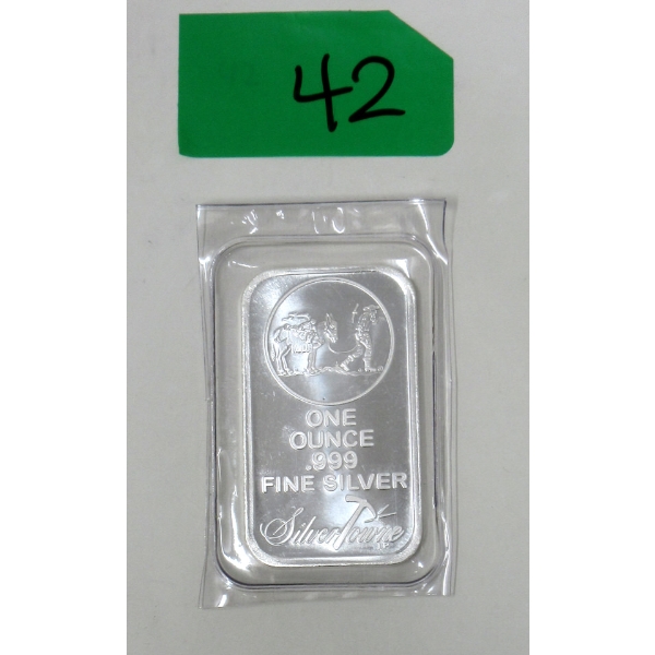 1 Oz .999 Silver Miner/Mule SilverTowne Bar