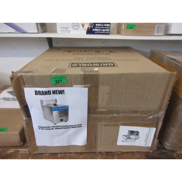 Uniworld 1 Basket 10L Counter Top Gas Fryer 