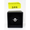 Image 3 : Green Amethyst & Diamond Cocktail Ring