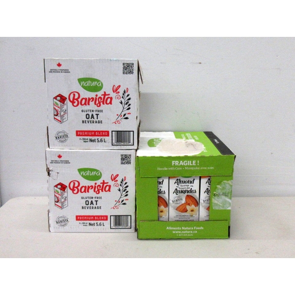 2 Cases of Oat Beverage & 1 Almond Milk