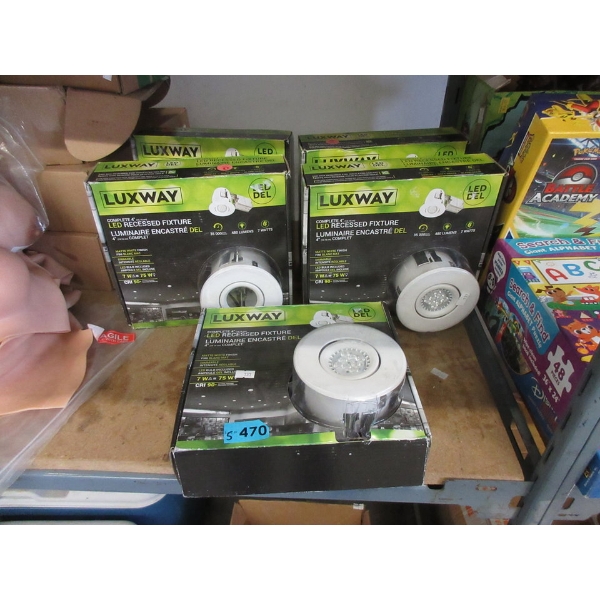 5 Luxway 4" LED Recessed Light Fixtures